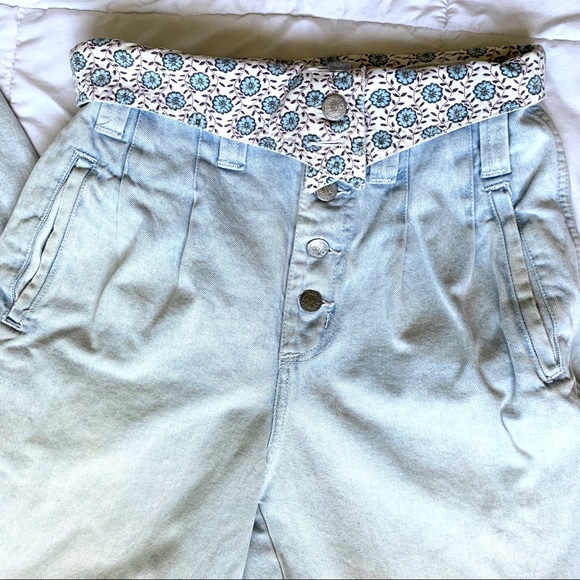 80s VTG Mom Jeans Super High Waisted Light Wash - Picture 5 of 8